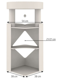 TRIXIE Домик-башня для кошек Arma, 54 х 54 х 98 см