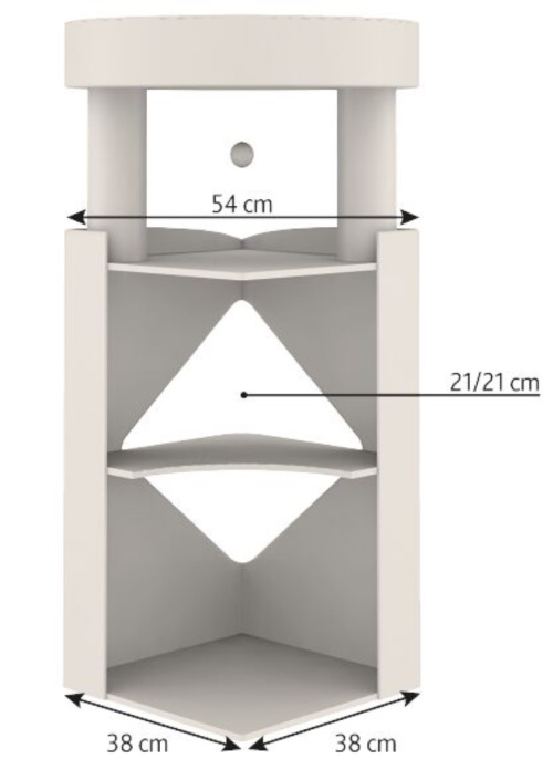 TRIXIE Домик-башня для кошек Arma, 54 х 54 х 98 см