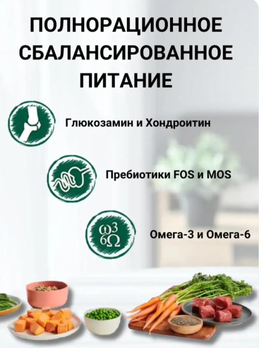 Сухой корм для собак Natural Woodland 4 Tastes Diet All Age (индейка, курица, лосось, тунец) (2 кг)