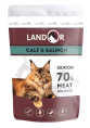 Влажный корм для кошек LANDOR Senior Cat (телятина, лосось)