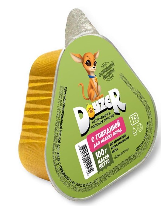 Консервы для собак мелких пород DOYZER Mini Adult Dog (говядина) (100 гр)