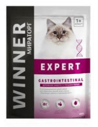 Влажный корм для кошек Winner Expert Gastrointestinal (забота о пищеварении) 0.4 кг