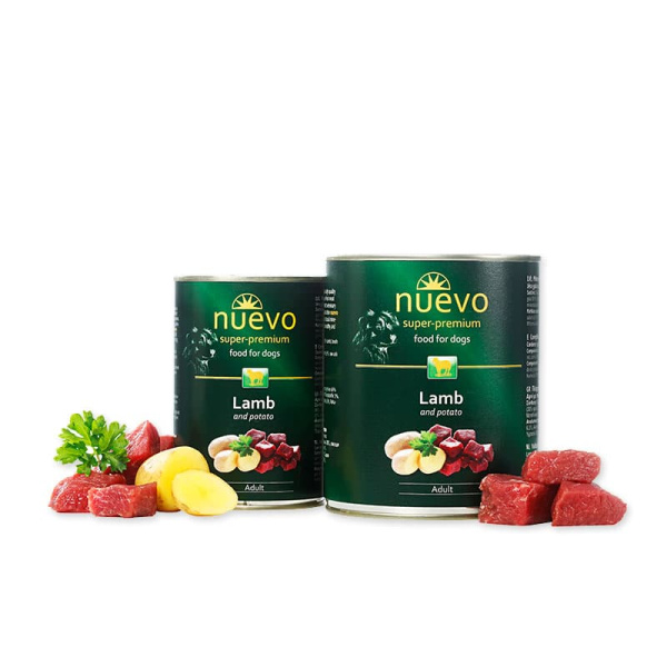 Консервы для собак NUEVO Adult (ягненок, картофель) (800 гр.)