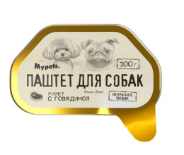 Рийет для собак Mypets Паштет Adult Dog (говядина)