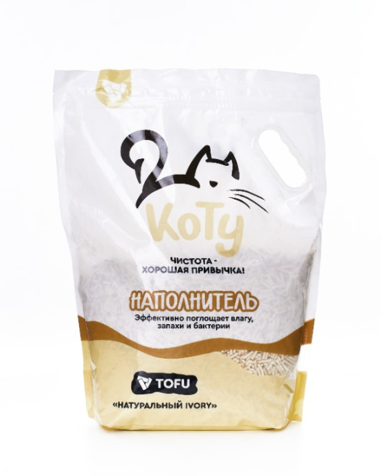 КОТУ Наполнитель TOFU Натуральный IVORY (6л (2,5кг))