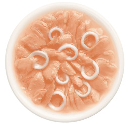 Влажный корм для кошек "Деревенские лакомства" Лосось с кальмаром в нежном желе