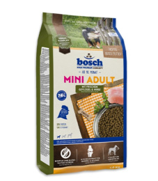 Сухой корм для собак мини пород Bosch Mini Adult (птица с просо)