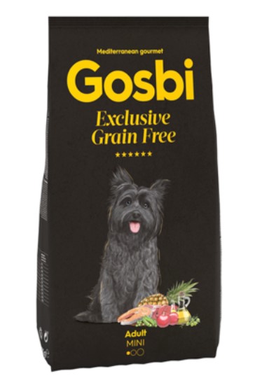 Сухой корм для собак мелких пород Gosbi Exclusive Grain Free Adult Mini (лосось, баранина)
