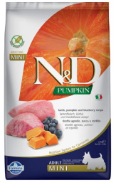 Сухой корм для собак Мини пород Farmina N&D GF Pumpkin Lamb & Blueberry Adult Mini (тыква, ягнёнок)