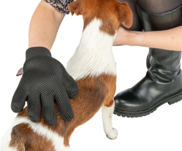 Массажная перчатка для ухода за шерстью TRIXIE