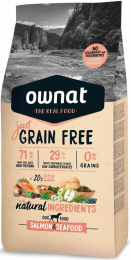 Сухой корм для собак OWNAT Just Grain Free Adult Dog Salmon&Seafood (лосось)