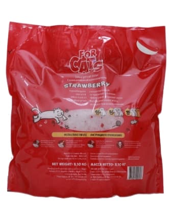 FOR CATS Наполнитель силикагелевый (клубника)