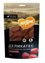Лакомство для собак Мнямс Деликатес "Стриплойн по-английски"