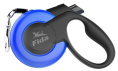 Поводок-рулетка для собак Fida Mars (лента), синяя (L 5 м)