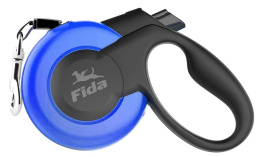 Поводок-рулетка для собак Fida Mars (лента), синяя