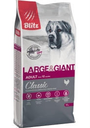Сухой корм для собак Blitz Classic Large & Giant Breeds Adult Dog