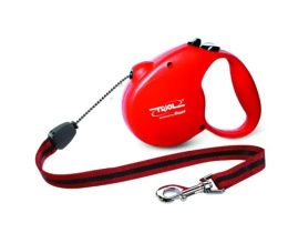 Поводок-рулетка Triol Flexi Standard (трос) красный