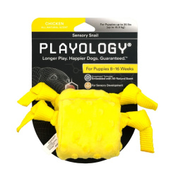 Игрушка для щенков мелких и средних пород Playology Puppy Sensory Snail Улитка сенсорная