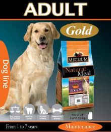 Сухой корм для собак Meglium Dog Adult Gold (говядина, курица)