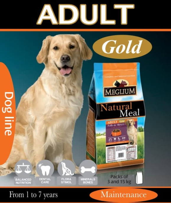 Сухой корм для собак Meglium Dog Adult Gold (говядина, курица) (20 кг)